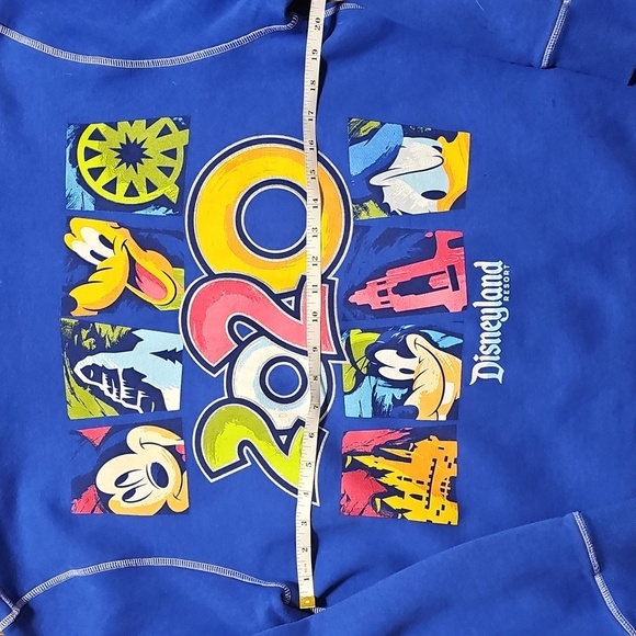 Disney Blue Zip-Up Hoodie with 2020 Logo - Picture 7 of 8